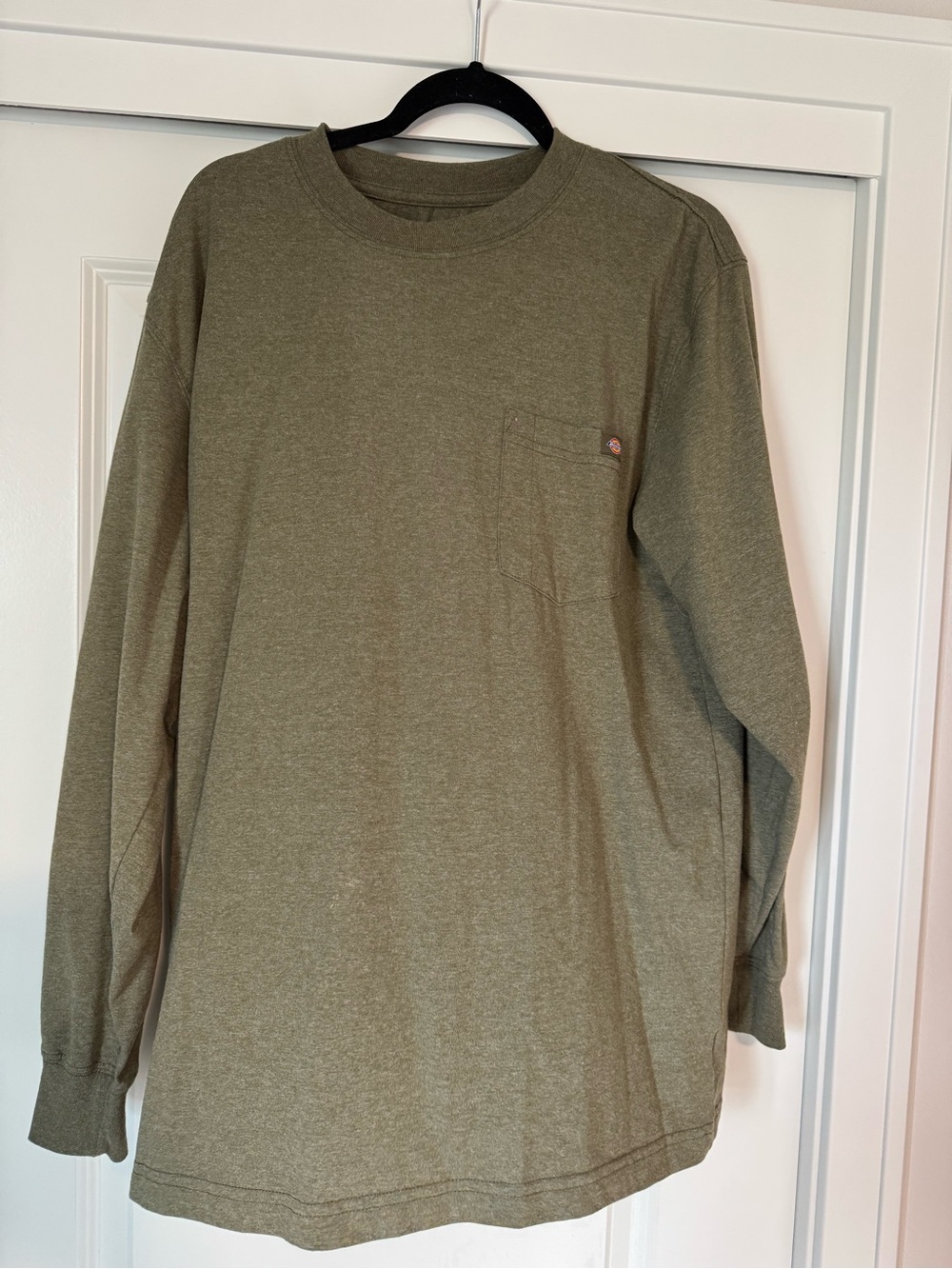 Dickies Olive Green Long Sleeve Pocket Tee